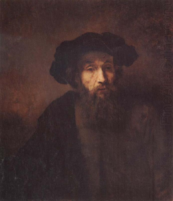 A Bearded Man in a Cap, REMBRANDT Harmenszoon van Rijn